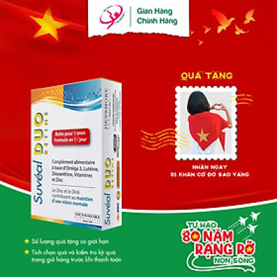 Vitamin Bổ Mắt Cao Cấp Từ Pháp Suvéal Duo: Chống Tia Sáng Xanh, Giảm Tổn Thương Mắt Do Quá Trình Oxh Trong Học Tập, Làm Việc, Tuổi Tác, Phòng Ngừa Và Hỗ Trợ Điều Trị Đục Thủy Tinh Thể, Thoái Hóa Điểm Vàng