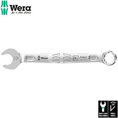 Cờ lê tròng sửa xe đạp Wera 05020221001 6003 Joker 15 Pedal 15mm x 174mm sửa chữa không gian hẹp