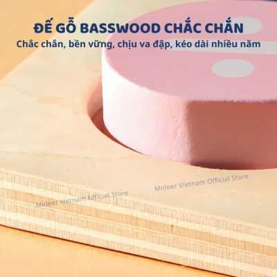 Bảng ghép hình chữ cái, số , đồ vật và thức ăn Mideer wooden peg puzzles