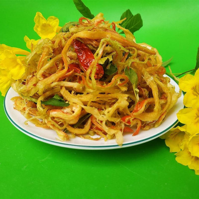 Đặc Sản Bình Thuận - Mực Xé Lá Chanh Đầm Sen - 1Kg