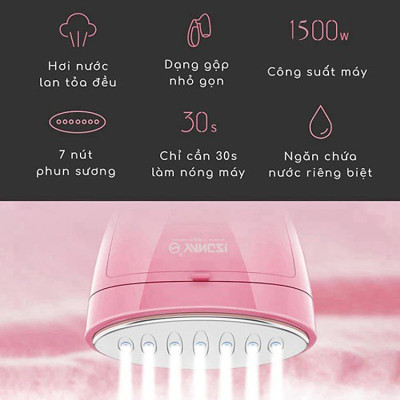 Bàn Là Ủi Áo Quần Hơi Nước Cầm Tay Tiện Lợi Loại 1 Hàng Chính Hãng - Là Được Tất Cả Loại Vải- Gấp Gọn Tiện Dụng