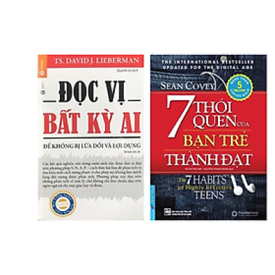Combo 2 cuốn sách Tư Duy - Kĩ Năng Sống : 7 Thói Quen Của Bạn Trẻ Thành Đạt (Tái Bản 2019) + Đọc Vị Bất Kỳ Ai (Tái Bản 2019)