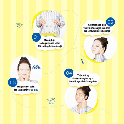 Mặt Nạ Dưỡng Ẩm Buổi Sáng Hương Bạc Hà 32 Miếng Saborino Morning Facial Sheet Mask Minty Fresh N