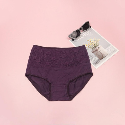 Quần Lót Nữ Cotton LUPERI LU3QL717 Phối Ren Cạp Cao Định Hình Eo Thon Gọn Chất Liệu Mềm Mịn Co Giãn Kháng Khuẩn Khử Mùi