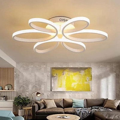 Đèn LED Mâm Ốp Trần MN035/6, Đèn trần Phòng Khách, Đèn trần buồng nghỉ - 3 cơ chế Sáng DT