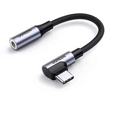 Cáp USB Type-C bẻ góc 90 độ ra 3.5mm Audio Ugreen AT80723T167AV - Hàng chính hãng