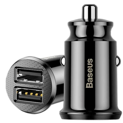 Tẩu sạc Baseus Grain Pro Car Charger đa năng 2 cổng USB dùng trên xe hơi- Hàng chính hãng