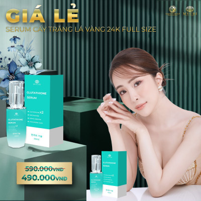 Serum Mychi - Serum cấy trắng lá vàng 24k glutathione