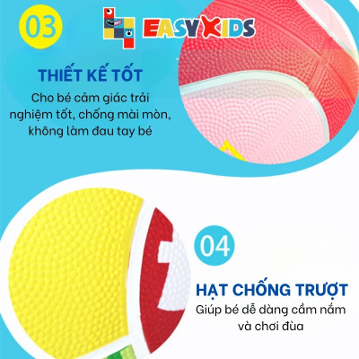 Đồ chơi bóng rổ trẻ em cao cấp Fisher Price cho trẻ 2-6 tuổi có tặng kèm bơm hơi