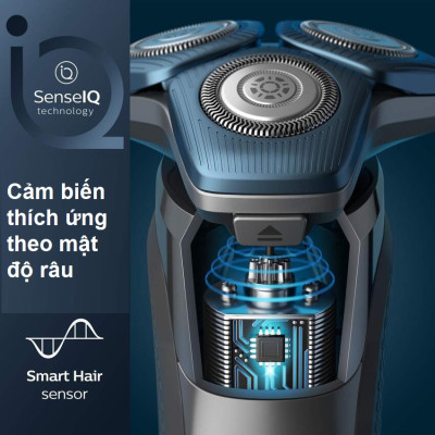 Máy cạo râu khô và ướt thương hiệu Philips Norelco S7788/82 Series 7000 - Hàng Chính Hãng