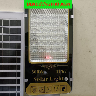 ĐÈN NĂNG LƯỢNG MẶT TRỜI, ĐÈN ĐƯỜNG 300W.