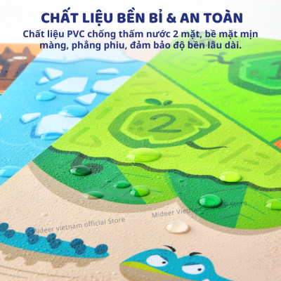 Cờ búng xuyên lỗ đối kháng bằng gỗ cao cấp Mideer 10 in 1 Carrom Board Game , đồ chơi trí tuệ cho bé