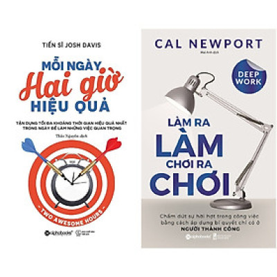 Combo Sách Làm Ít Hiệu Quả Nhiều ( Mỗi Ngày Hai Giờ Hiệu Quả + Làm Ra Làm Chơi Ra Chơi ) (Tặng kèm Tickbook)