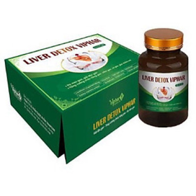 Giải độc gan Liver detox Vinaphar - Hộp 2 lọ * 30 viên