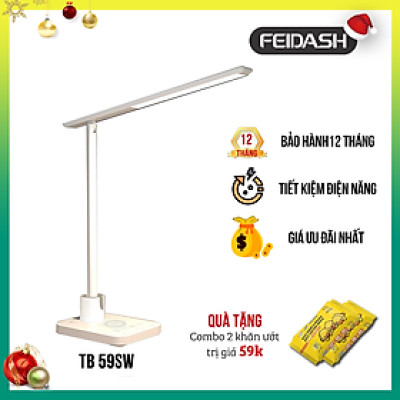 Đèn Bàn Học Cảm Biến Thông Minh FEIDASH TB59S / TB59SW - Nút cảm ứng 1 chạm kết hợp thanh trượt điều khiển độ sáng tiện dụng - Khớp nối giúp gấp gọn dễ dàng, tiết kiệm không gian - Tính năng khử ánh sáng xanh chống cận và bảo vệ mắt - Hàng chính hãng