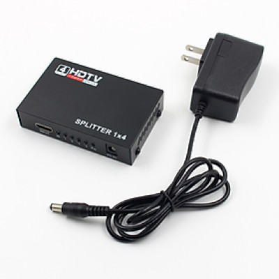 Bộ chia HDMI 1 ra 4 – HDMI Splitter 1x4 - Hàng Nhập Khẩu