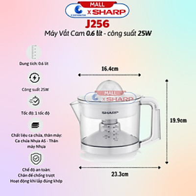 Máy Vắt Cam / Ép Cam Sharp J408 (40w) - J130 (130w) - J850 (85w) - J407 (40w) - J256 (25w) - J415 (40w) - Hàng Chính Hãng - Bảo Hành 12 Tháng - Tiện Lợi