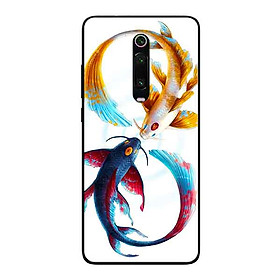 Ốp Lưng in cho Xiaomi Mi 9T Mẫu Cá Chép Xanh Vàng - Hàng Chính Hãng