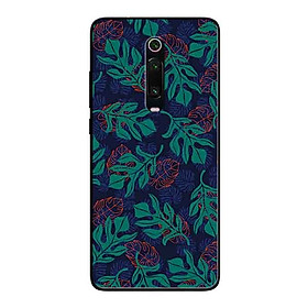 Ốp Lưng in cho Xiaomi Mi 9T Mẫu Hoa Văn Lá - Hàng Chính Hãng