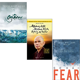 Comobo 3 Cuốn sách của Thiền sư Thích Nhất Hạnh: Giận + Không Diệt Không Sinh Đừng Sợ Hãi + Fear - Sợ Hãi