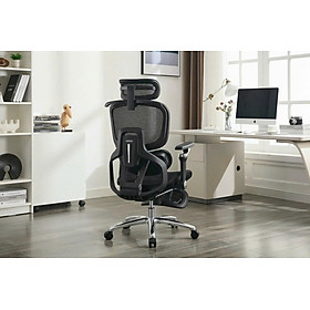Ghế Công Thái Học Cao Cấp New Beginning 816-5 – Tựa Đầu, Đỡ Lưng, Gác Chân, Massage & Thông Gió