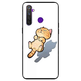 Ốp lưng in cho Realme 5 Mẫu Mèo Vàng