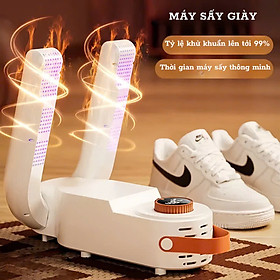 Máy Sấy Và Khử Trùng Giày có hẹn giờ Cao Cấp Làm Khô Siêu Nhanh - Loại Bỏ Khử Mùi Hôi Và Vi Khuẩn, Kiểu Dáng Nhỏ Gọn, Dễ Sử Dụng Máy Sấy Giày Dép Tất Găng Tay Mũ Bảo Hiểm Khử Khuẩn Bằng Tia UV An Toàn Tiện Dụng Thông Minh