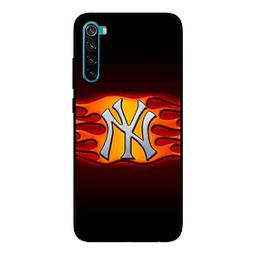 Ốp Lưng in cho Xiaomi Redmi Note 8 Mẫu NY Nền Vàng - Hàng Chính Hãng