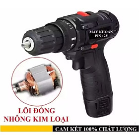 BỘ KHOAN PIN BẮT VÍT CẦM TAY LÕI ĐỒNG CAO CẤP CHO MỌI GIA ĐÌNH