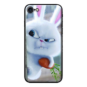 Ốp in cho iPhone 8 Thỏ Trắng Nhăn Mặt - Hàng chính hãng
