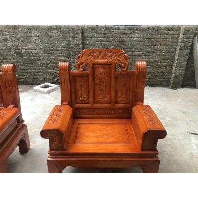 Bộ bàn ghế âu á hộp - gỗ sồi nga - Loại 2m2 và 2m4