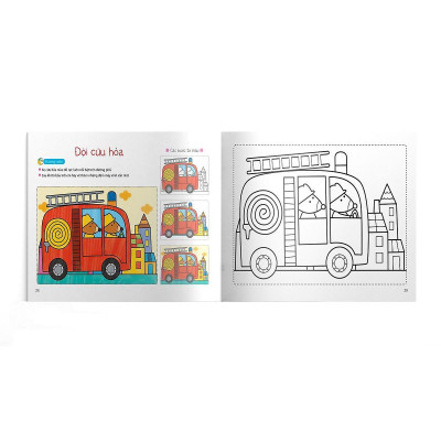 Sách - Bé Tập Tô Màu - Dành Cho Trẻ 3-6 Tuổi - Combo 6 Cuốn - Đông A