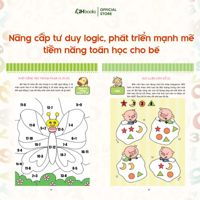 Combo 6 cuốn: Phát triển tiềm năng toán học cho trẻ - Toán học cho trẻ mẫu giáo - Lớp chồi, Lớp lá, Lớp mầm (Tái bản 2021)- 2HBooks