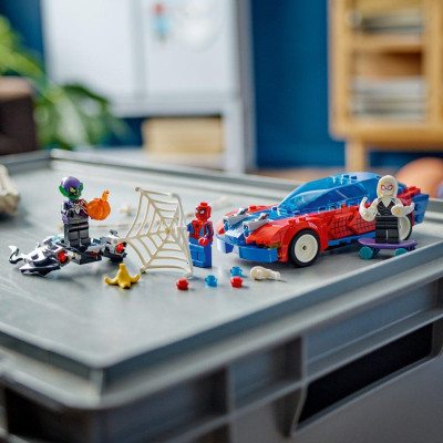 Đồ Chơi Lắp Ráp Mô Hình Siêu Xe Của Người Nhện - Spider-Man Race Car & Venom Green Goblin - Lego Superheroes 76279 (227 Mảnh Ghép)