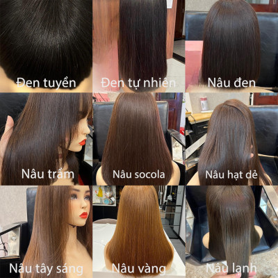 Mái Hime mái thưa tóc thậ.t nữ (không có tóc phía sau) - Tóc Giả Vân Anh
