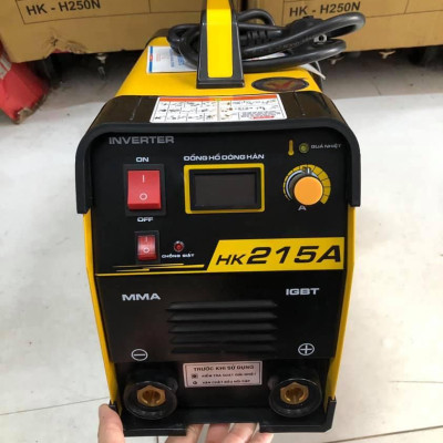 MÁY HÀN QUE ĐIỆN TỬ MMA INVERTER 215A (1.6-4.0MM) 220V HỒNG KÝ HK215A - HÀNG CHÍNH HÃNG