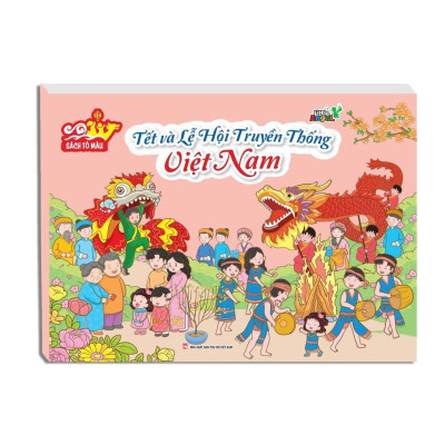 Sách Tô Màu - Tết Và Lễ Hội Truyền Thống + Baby Three 12 Con Giáp + Baby Three Ở Thế Giới Cổ Tích - Combo 3 Cuốn - Minh Thắng