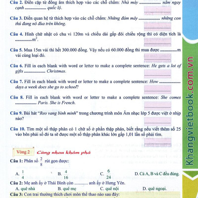 Em Muốn Làm Trạng Nguyên Nhỏ Tuổi Lớp 5