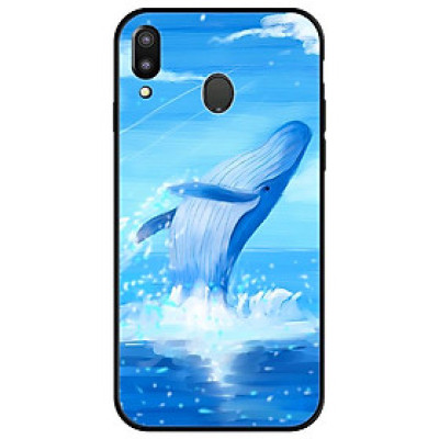 Ốp lưng cho Samsung Galaxy A30 mẫu cá voi xanh 1 - Hàng chính hãng