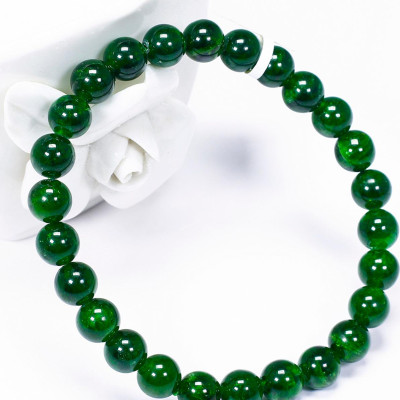 Vòng tay đá Diopside mệnh hỏa, mộc - Ngọc Quý Gemstones