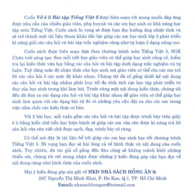 Vở Ô Li Bài Tập Tiếng Việt 5 (Bám Sát SGK Chân Trời Sáng Tạo) (HA)