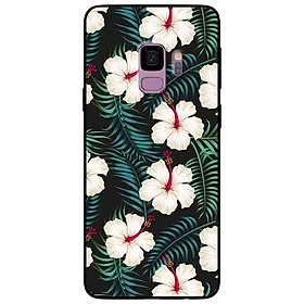 Ốp lưng in cho Samsung S9 Mẫu Hoa Trắng