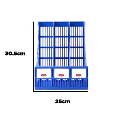 Giá Đựng Tài Liệu Nhựa 3 Ngăn / Giá Rổ Xéo Nhựa 3 Ngăn / Giá Ráp Nhựa 3 Ngăn