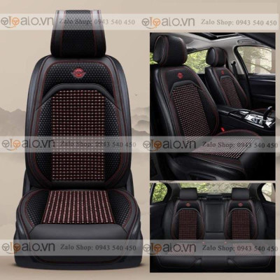 Áo trùm lót bọc ghế da xe ô tô Toyota Zace da hạt gỗ tự nhiên CAO CẤP
