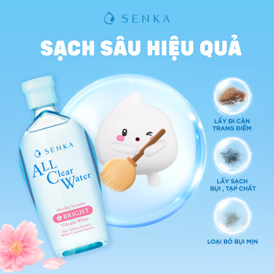 Nước tẩy trang SENKA A.L.L. CLEAR WATER Micellar Formula White 230ml