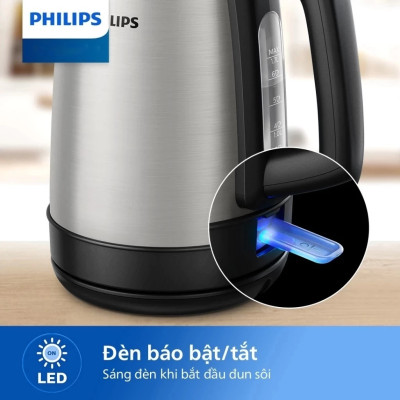 Ấm Đun Nước Philips 1.7L HD9350/90, công suất 2000w | Hàng Chính Hãng