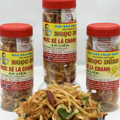 Đặc sản Phan Thiết - Mực Xé Lá Chanh Gói 50 Gram Sản Phẩm Trải Nghiệm Đã Chế Biến Ăn Liền Ngon Ơi Là Ngon. Hạn Sử Dụng 12 Tháng Kể Từ Ngày Đặt Hàng - OCOP 4 Sao