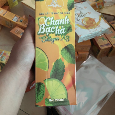 Tẩy Tế Bào Chanh Bạc Hà Collagen X3 - Tẩy Tế Bào Colagen X3