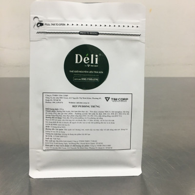Pudding matcha Déli - Tách lẻ 250gr - chuyên dùng làm topping trà sữa - thơm béo, mềm mại