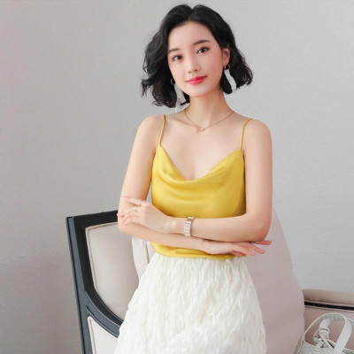 Áo Hai Dây Lụa Cổ Đổ Cao Cấp_{hàng chuẩn}